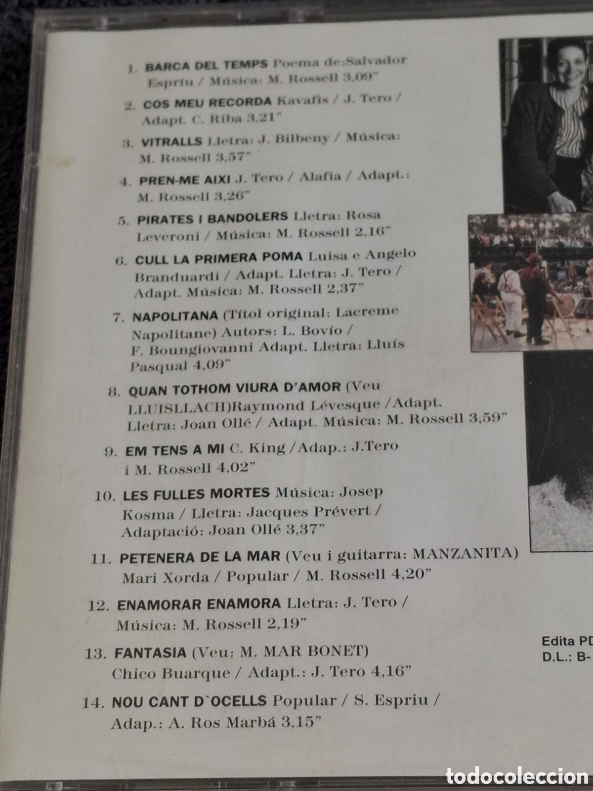 CDs de m&uacute;sica: Marina Rossell - Gr&agrave;cies, 1994. - Foto 7