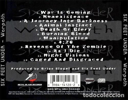 CDs de m&uacute;sica: Six Feet Under &ndash; Warpath - Foto 2