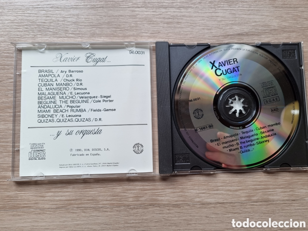 CDs de m&uacute;sica: CD. Xavier Cugat y su orquesta. 12 temas. - Foto 2