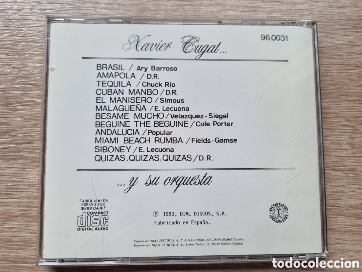 CDs de m&uacute;sica: CD. Xavier Cugat y su orquesta. 12 temas. - Foto 3