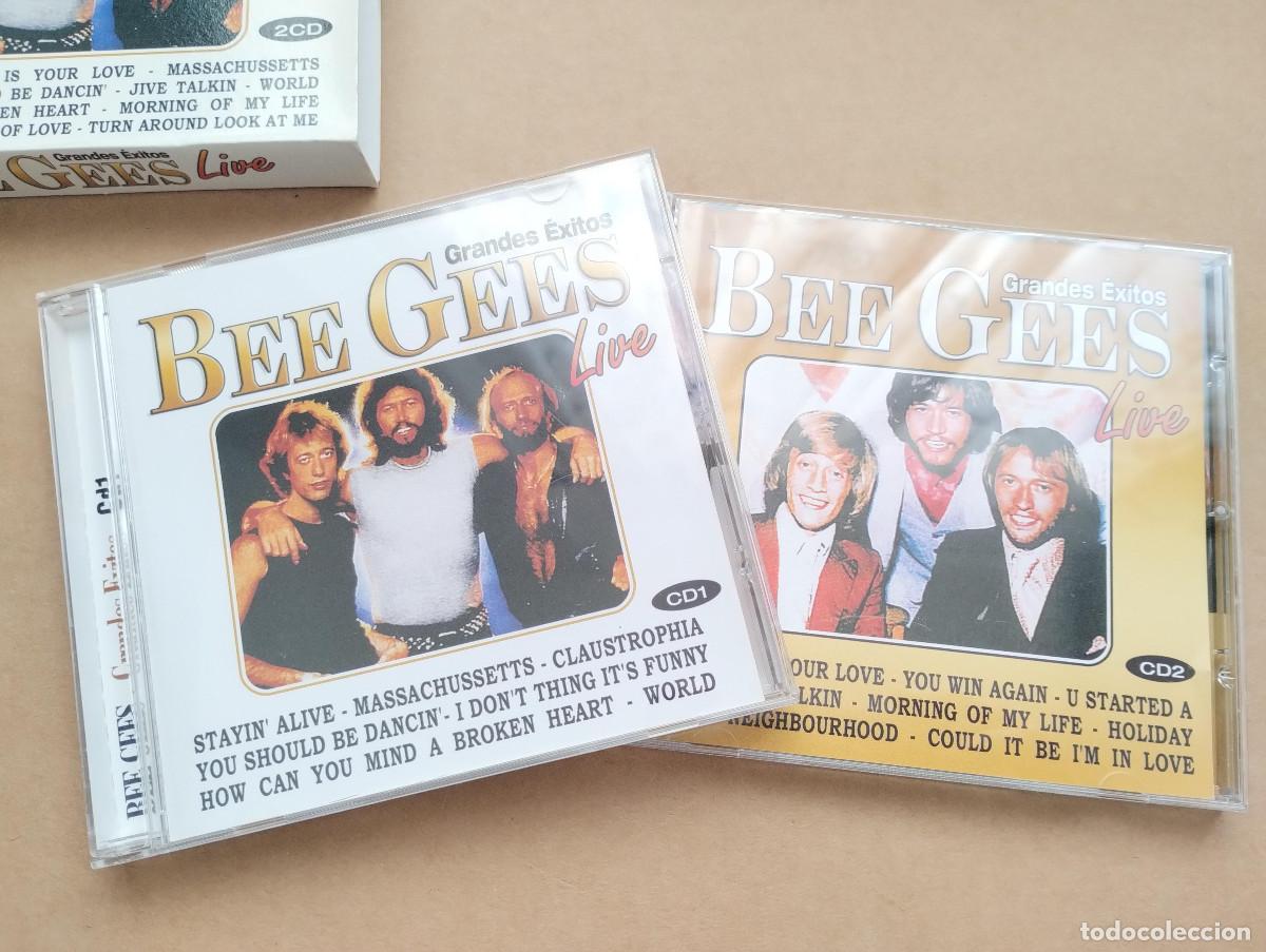 CDs de m&uacute;sica: BEE GEES LIVE GRANDES EXITOS 2 CD - Foto 2