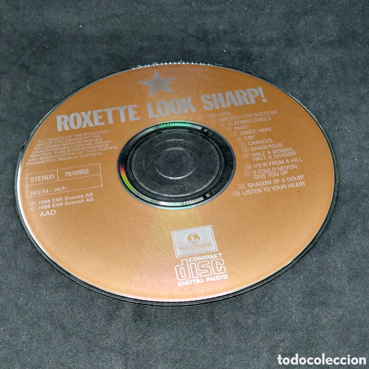 CDs de m&uacute;sica: ROXETTE - LOOK SHARP! - 1988 - CD - DISCO VERIFICADO - SHARP ! - Foto 6