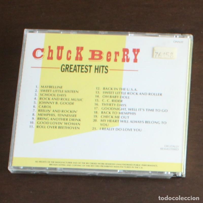 CDs de m&uacute;sica: CHUCK BERRY &ndash;CD- GREATEST HITS - Foto 2