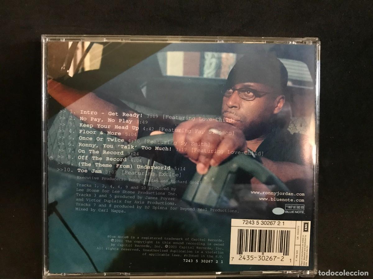 CDs de m&uacute;sica: Ronny Jordan &ndash; Off The Record - CD - Blue Note - Foto 2