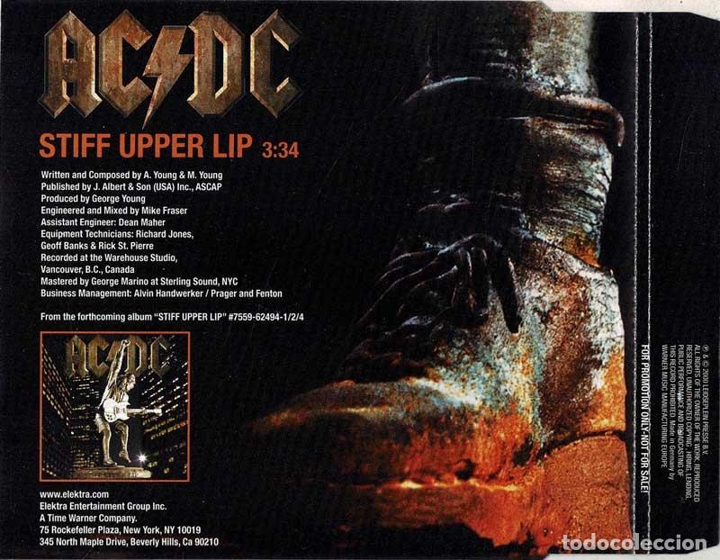 CDs de m&uacute;sica: AC/DC - Stiff Upper Lip. CD Single Promo - Foto 2
