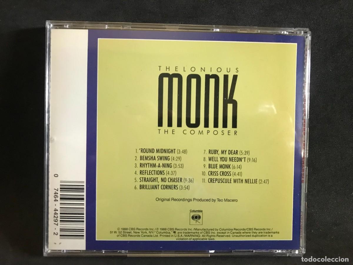 CDs de m&uacute;sica: Thelonious Monk &ndash; The Composer - CD - Columbia - Foto 2