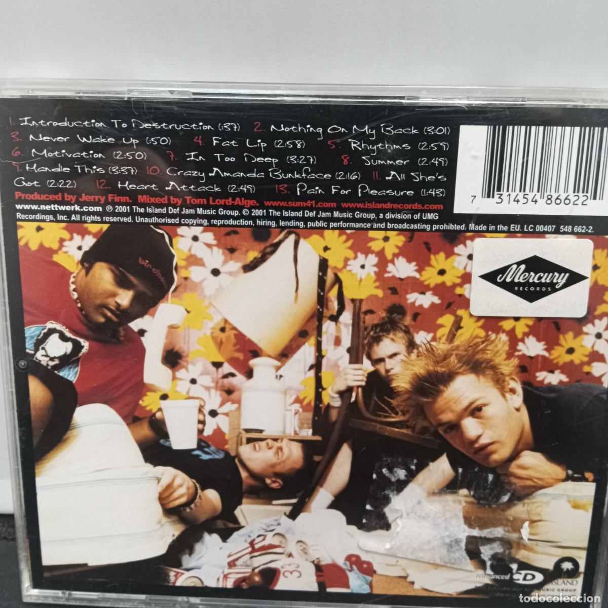 CDs de m&uacute;sica: SUM 41, ALL KILLER NO FILLER. CD - Foto 2