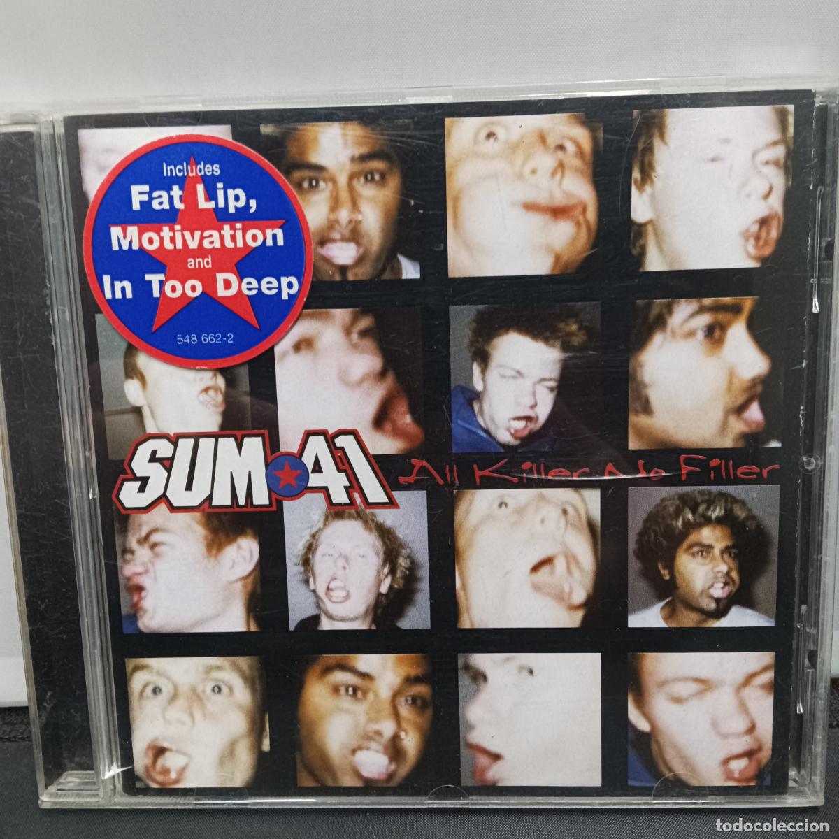 CDs de m&uacute;sica: SUM 41, ALL KILLER NO FILLER. CD - Foto 1