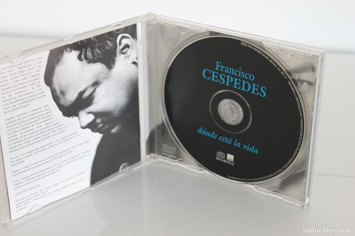 CDs de m&uacute;sica: FRANCISCO CESPEDES D&Oacute;NDE EST&Aacute;S LA VIDA CD - Foto 2