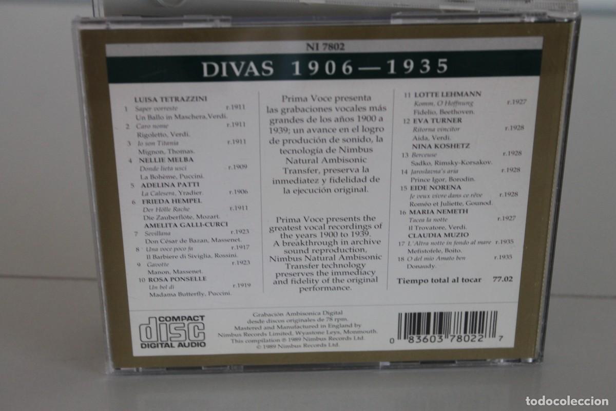 CDs de m&uacute;sica: DIVAS 1906-1935 PRIMA VOCE CD - Foto 3