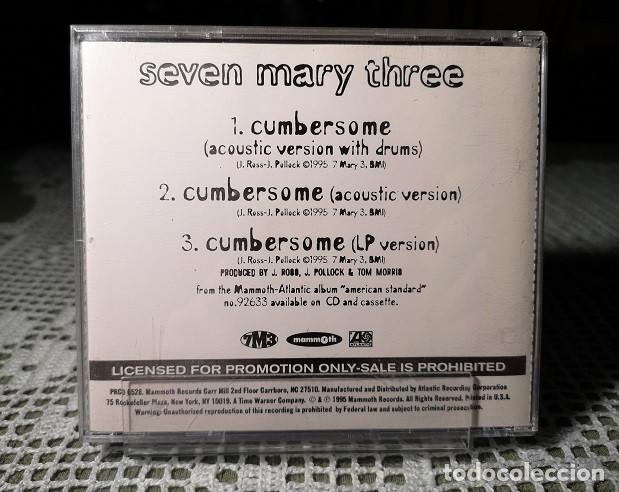 CDs de m&uacute;sica: Seven Mary Three &ndash; Cumbersome CD, Single, Promo - Foto 2