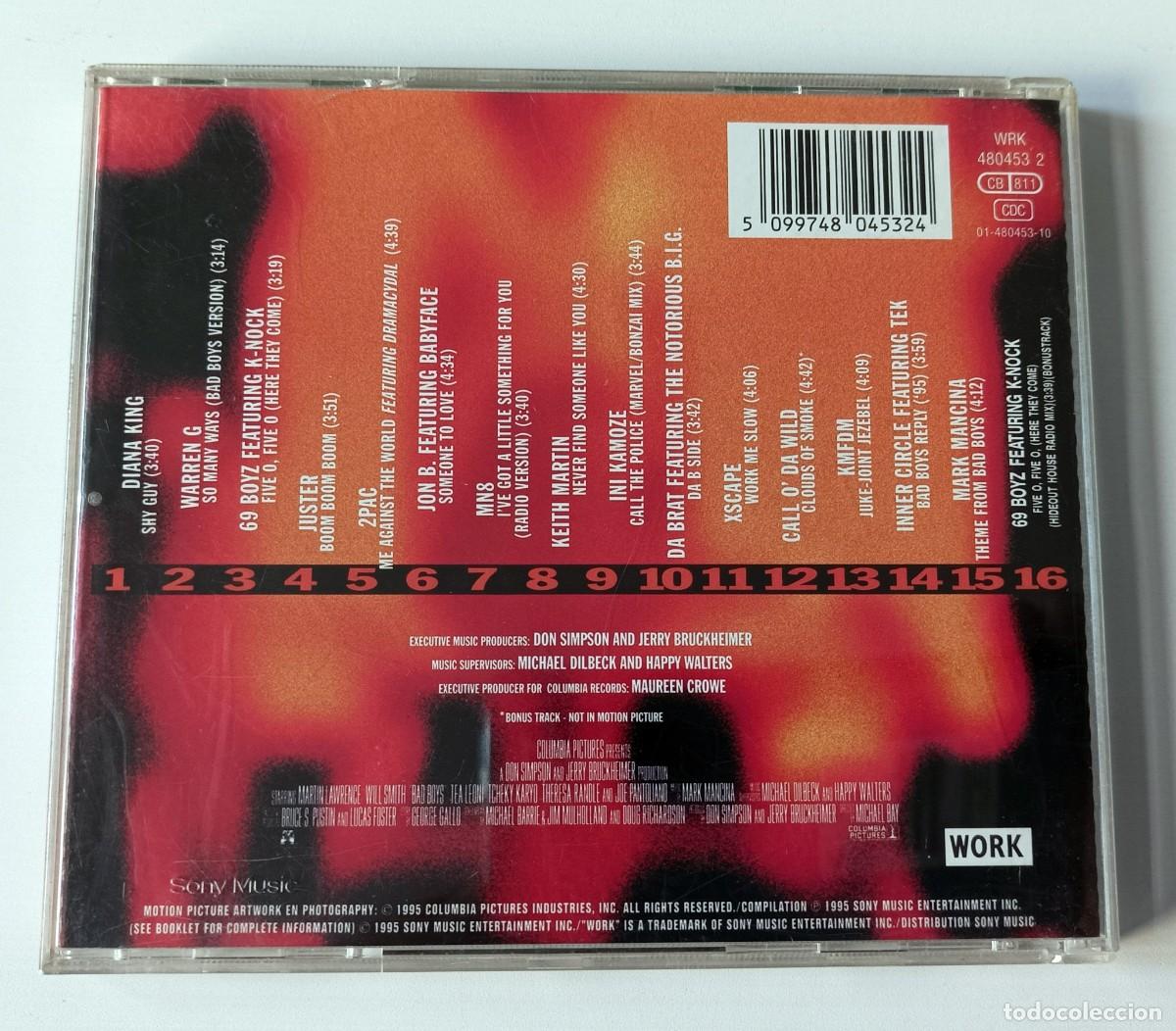 CDs de m&uacute;sica: CD BANDA SONORA ORIGINAL BAD BOYS - Foto 3