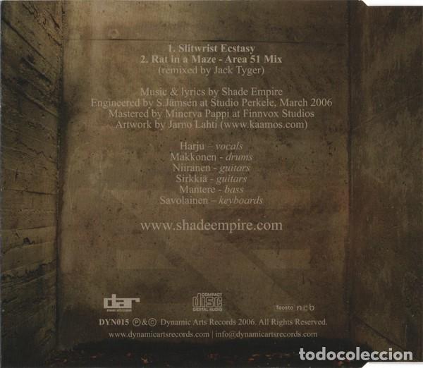 CDs de m&uacute;sica: Shade Empire &ndash; Slitwrist Ecstasy - CD Single - Foto 2