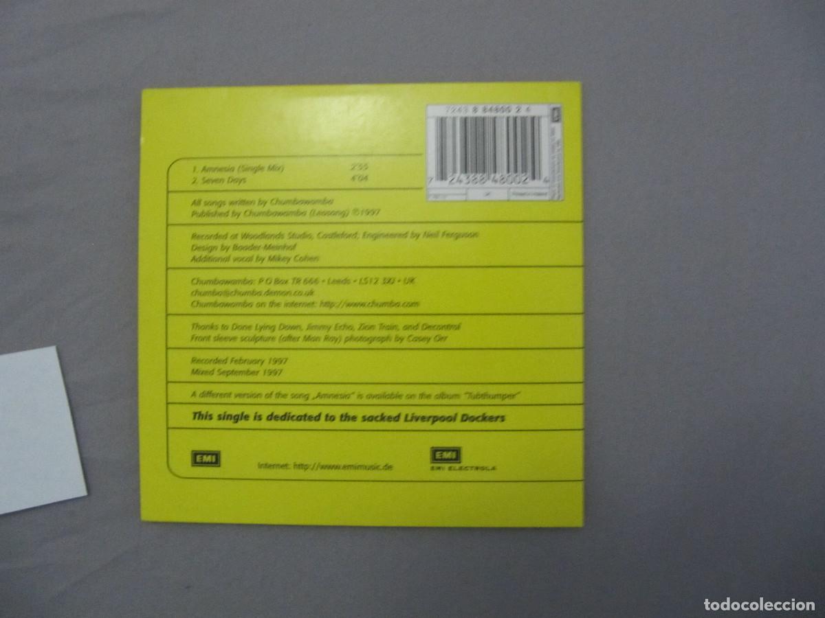 CDs de m&uacute;sica: Chumbawamba &ndash; Amnesia CD SINGLE CADENA 100 - Foto 2