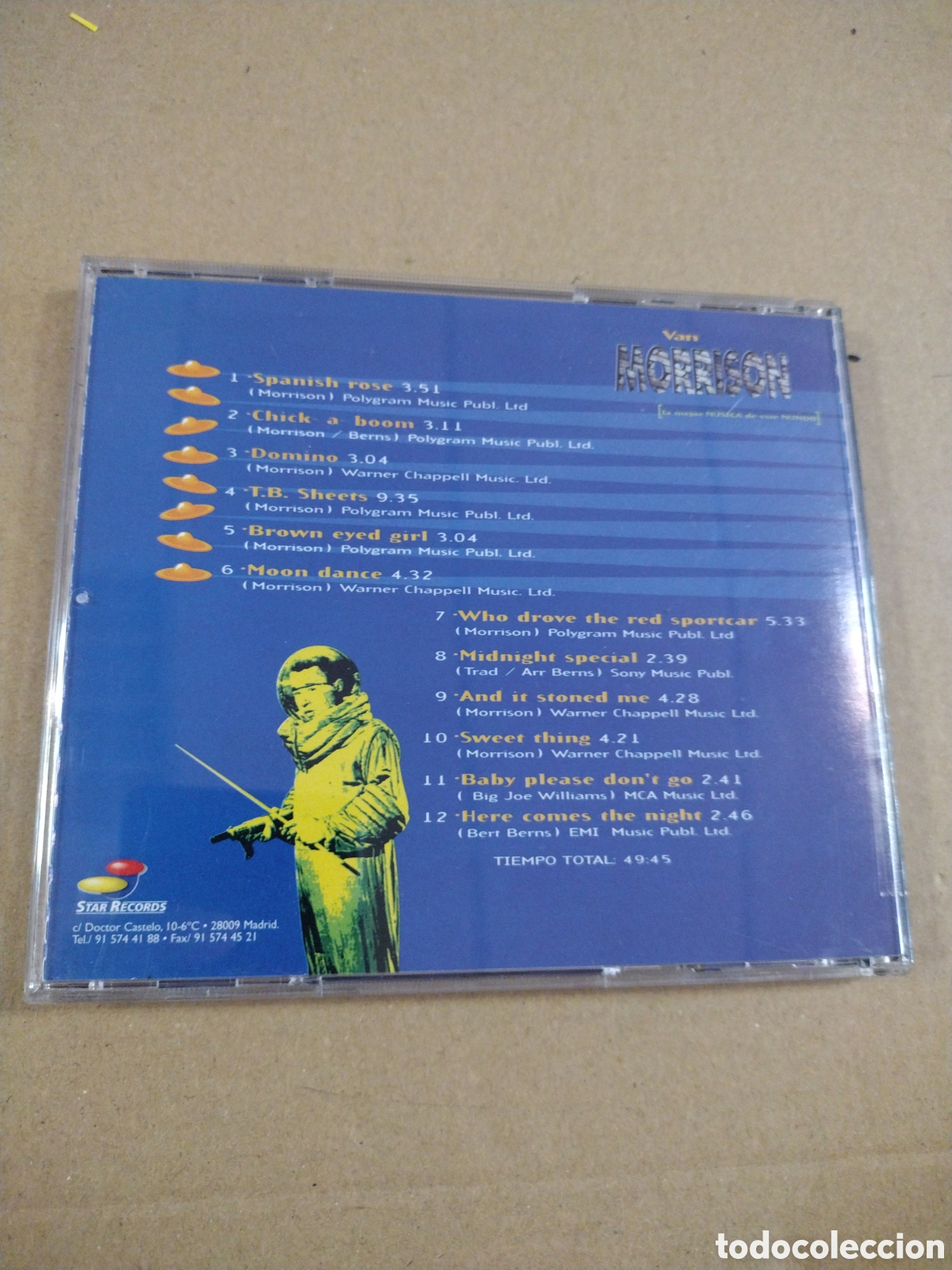 CDs de m&uacute;sica: VAN MORRISON. 12 GRANDES EXITOS EN VERSION ORIGINAL. CD - Foto 2