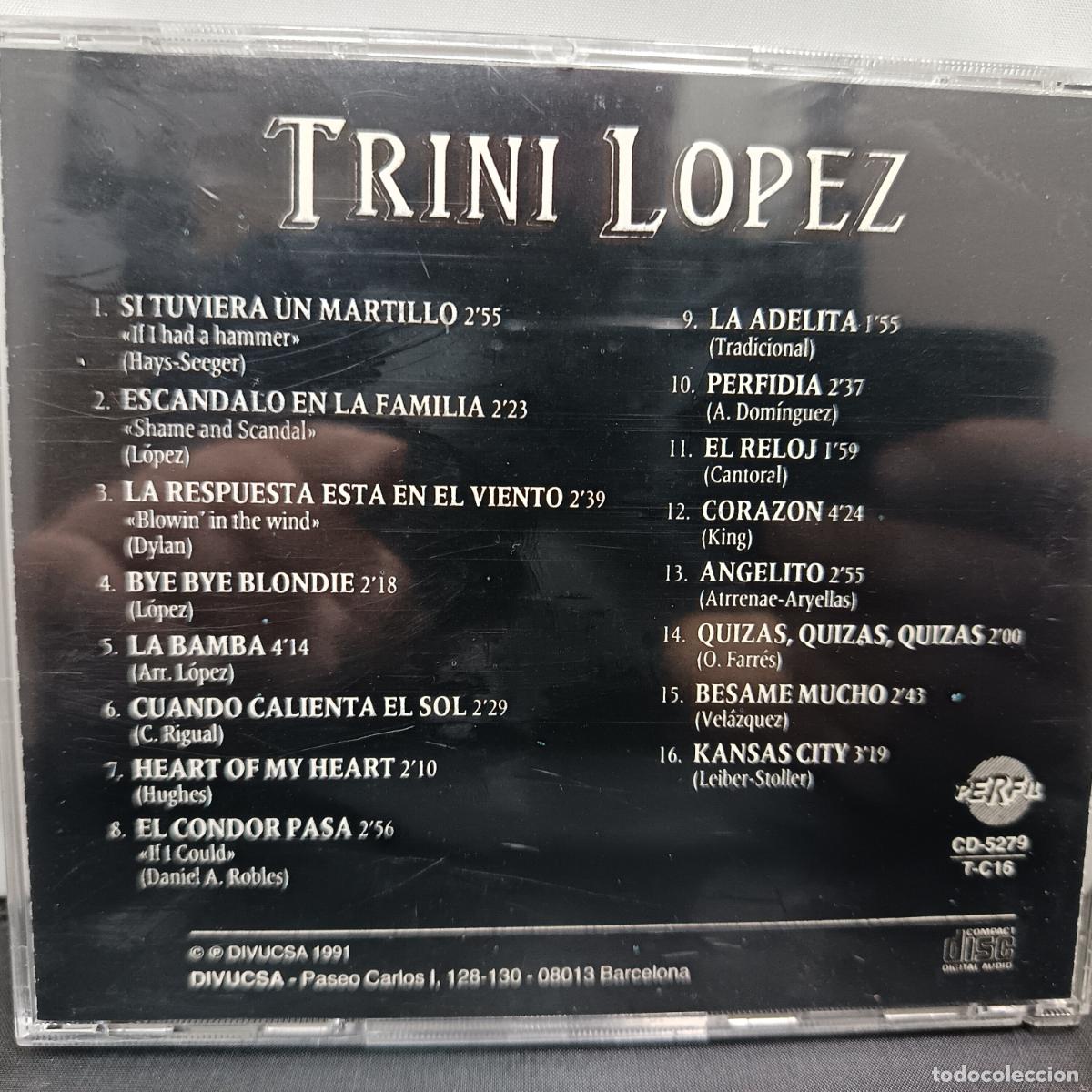 CDs de m&uacute;sica: TRINI LOP&Eacute;Z, INOLVIDABLES. CD - Foto 2