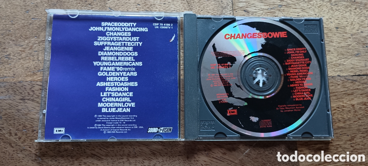 CDs de m&uacute;sica: David Bowie. Changes Bowie. (1 CD). 1990. - Foto 3