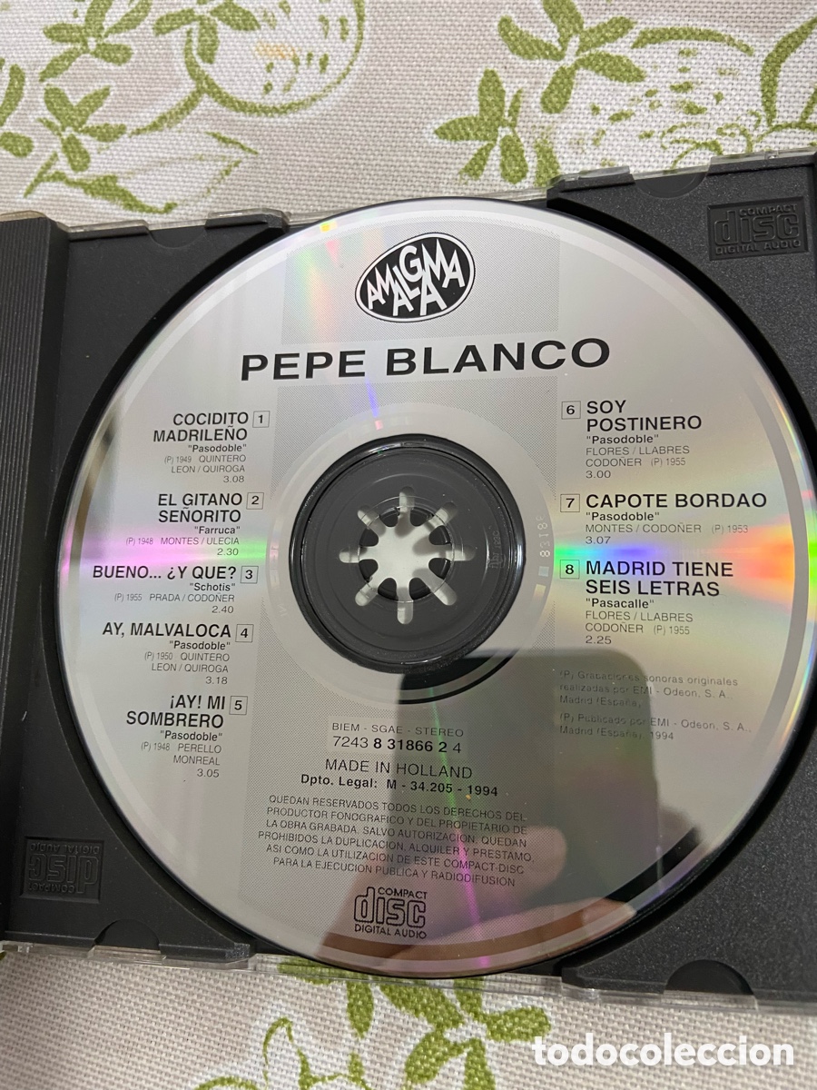 CDs de m&uacute;sica: Pepe blanco, sus grandes &eacute;xitos - Foto 2