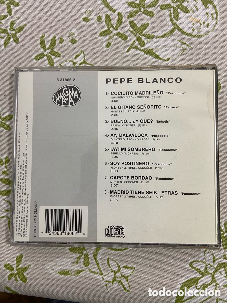 CDs de m&uacute;sica: Pepe blanco, sus grandes &eacute;xitos - Foto 3