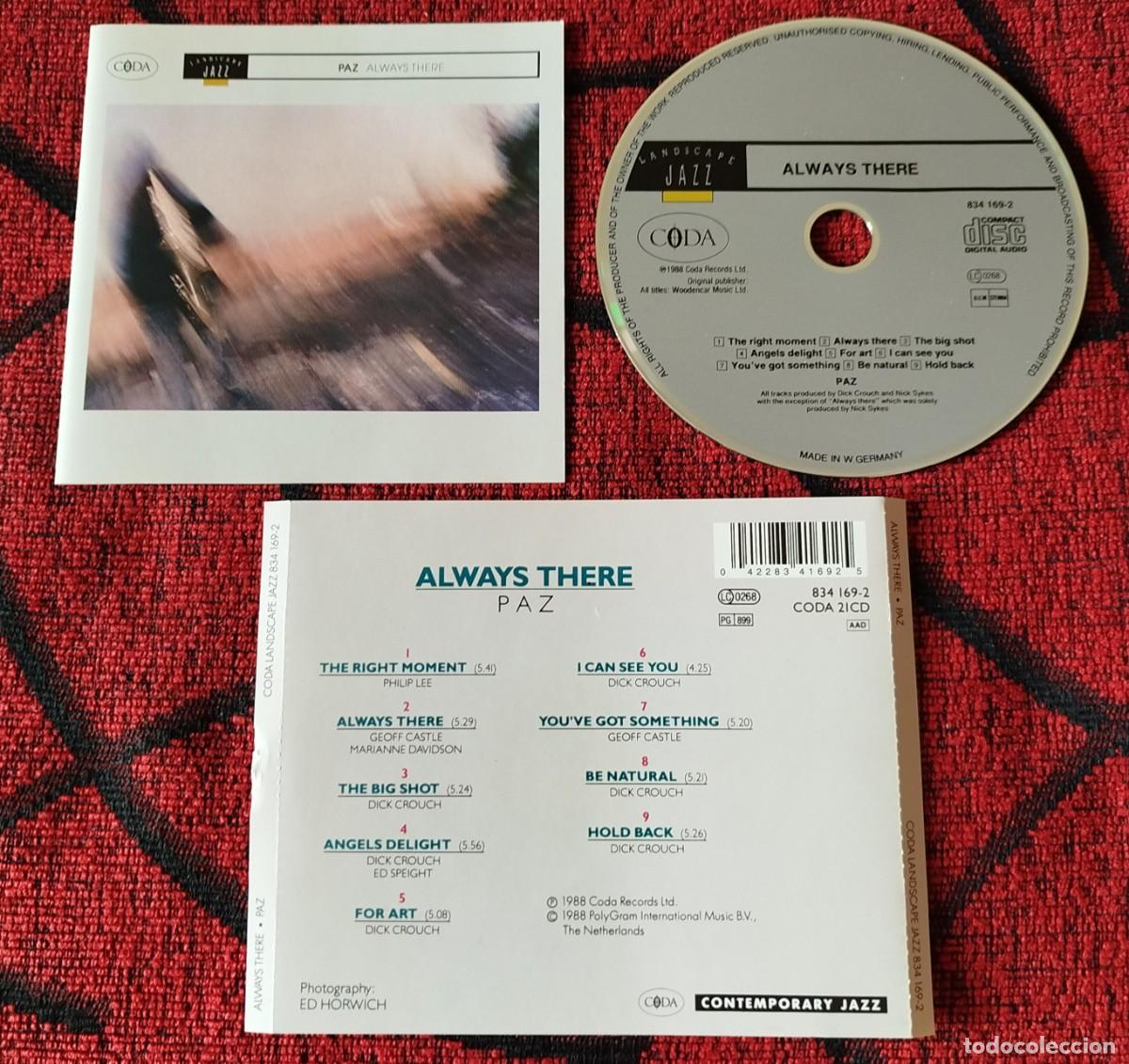 CDs de m&uacute;sica: PAZ ** Always There ** CD ORIGINAL 1988 - Foto 1