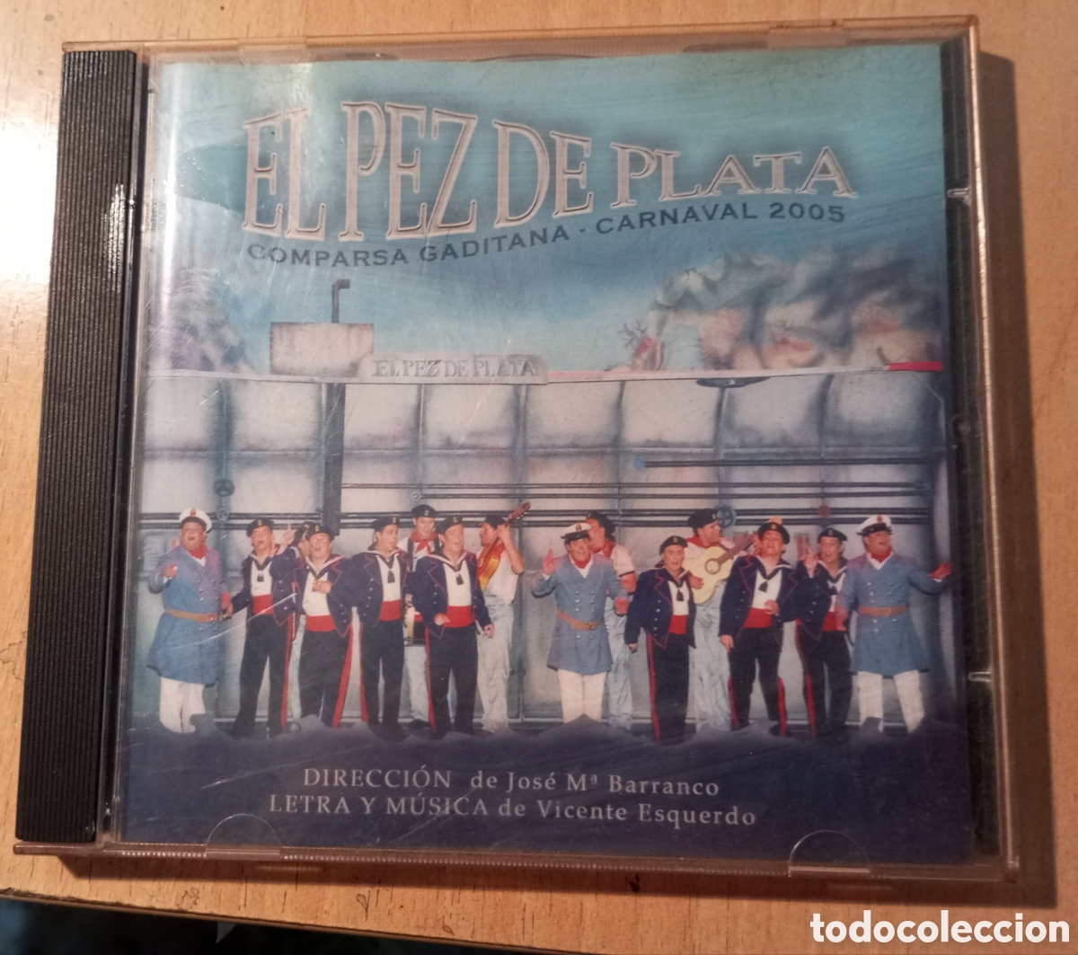 CDs de m&uacute;sica: Carnaval de C&aacute;diz CD comparsa el pez de plata carnaval 2005 - Foto 1