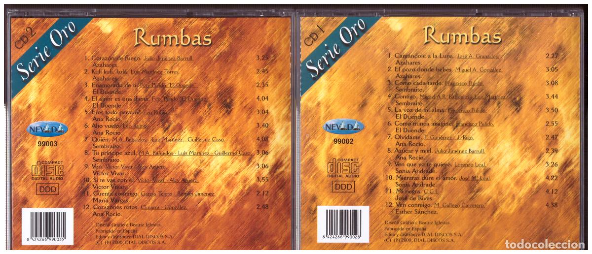 CDs de m&uacute;sica: RUMBAS .- 2 CD. SERIE ORO. - Foto 3