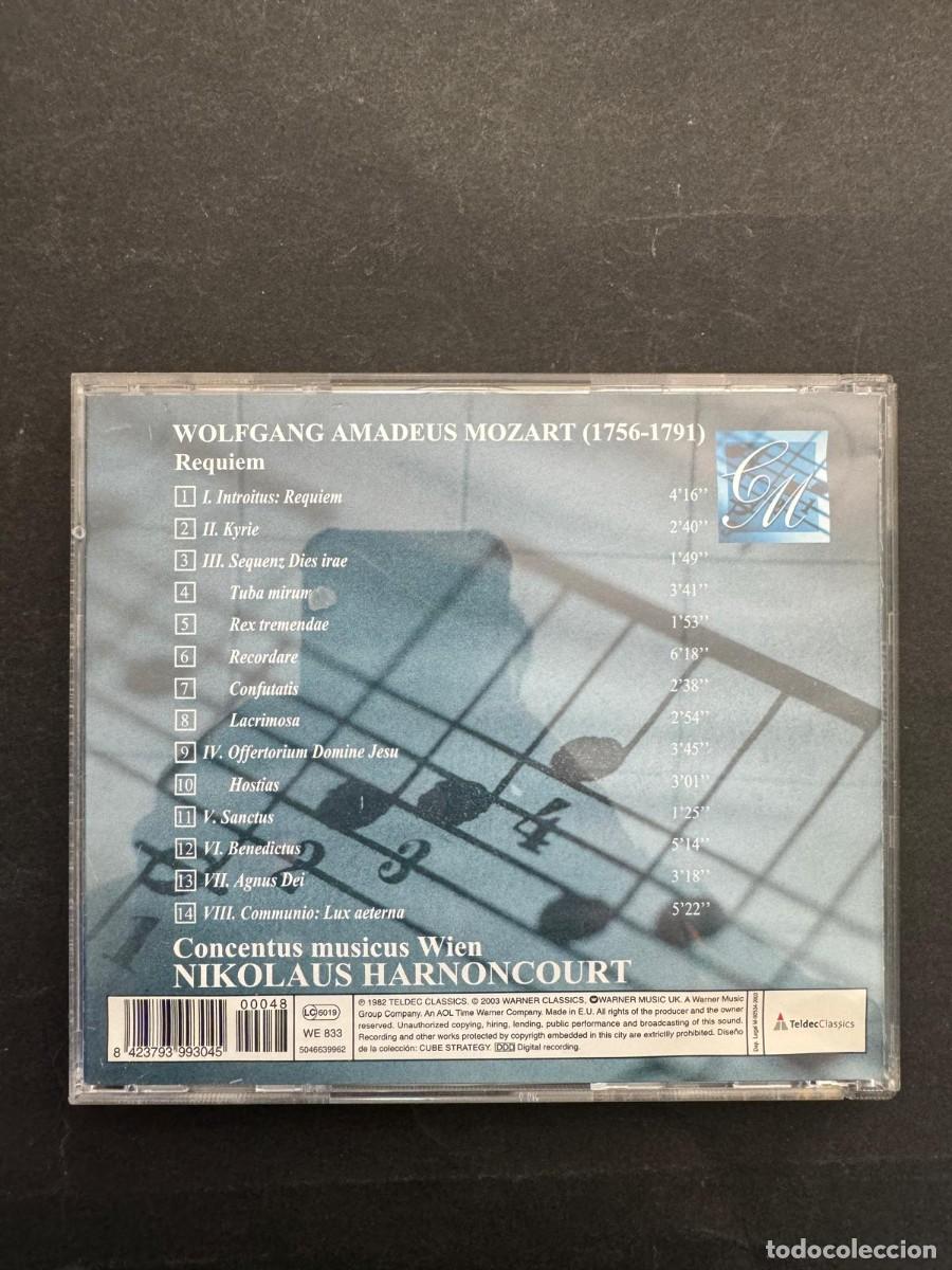 CDs de m&uacute;sica: Mozart Harnoncouert Requiem CD - Foto 2
