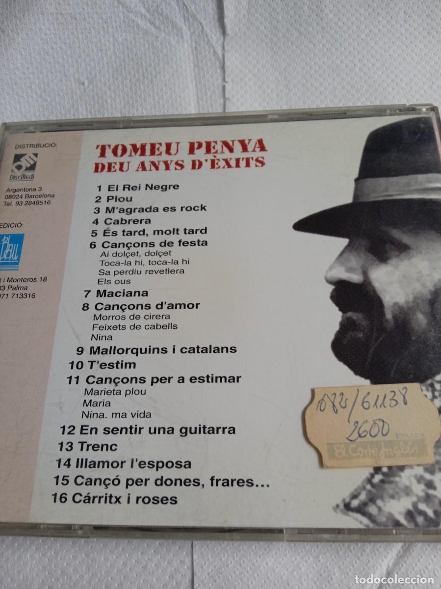 CDs de m&uacute;sica: TOMEU PENYA 10 Anys d&egrave;xits - Foto 3