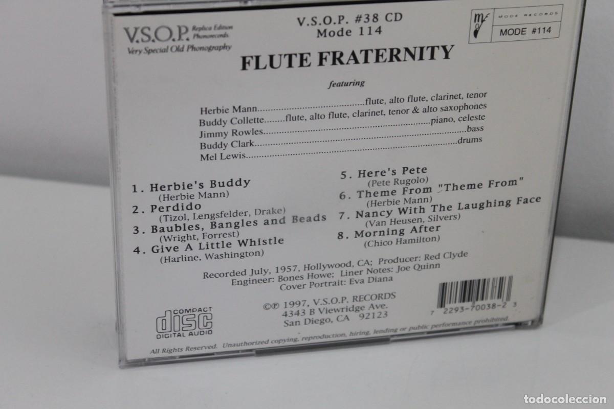 CDs de m&uacute;sica: FLUTE FRATERNITY HERBIE MANN BUDDY COLLETTE CD - Foto 3