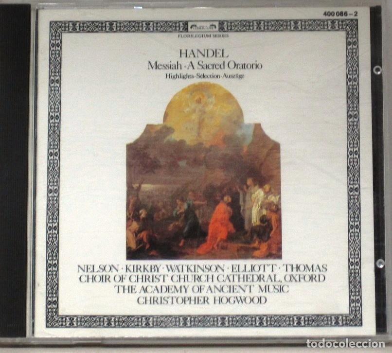 CDs de m&uacute;sica: HANDEL - MESSIAH A SACRED ORATORIO - CD - Foto 1