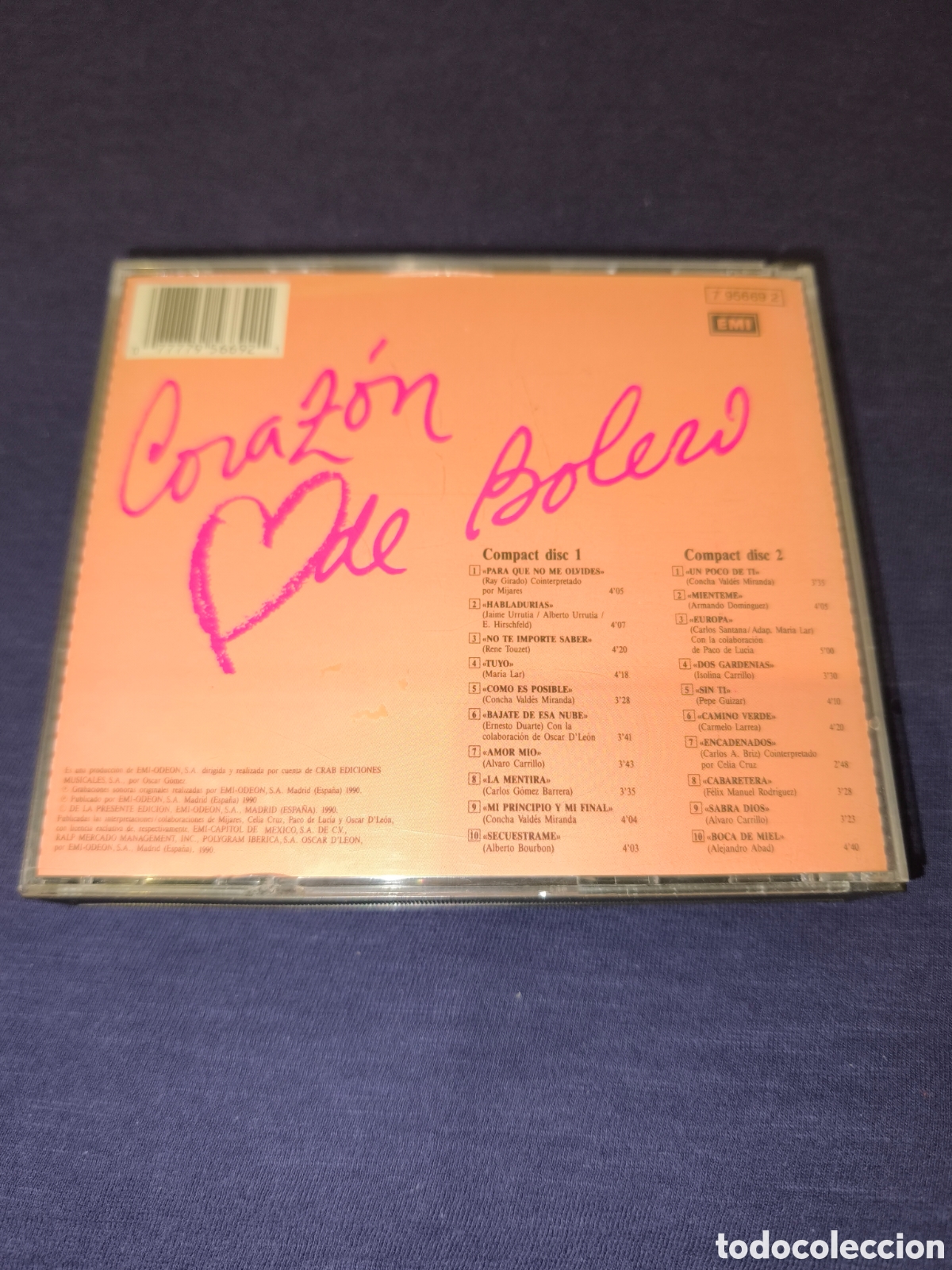 CDs de m&uacute;sica: Dyango Coraz&oacute;n de Bolero 3 CD - Foto 2