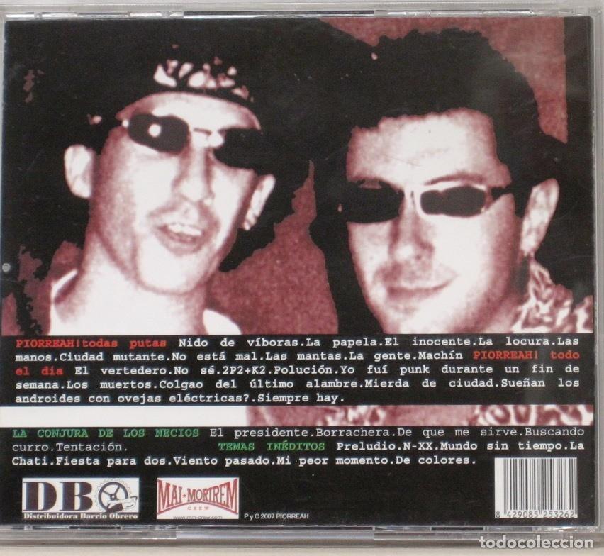 CDs de m&uacute;sica: PIORREA - EL CONJURO DE LOS NECIOS - CD - Foto 2