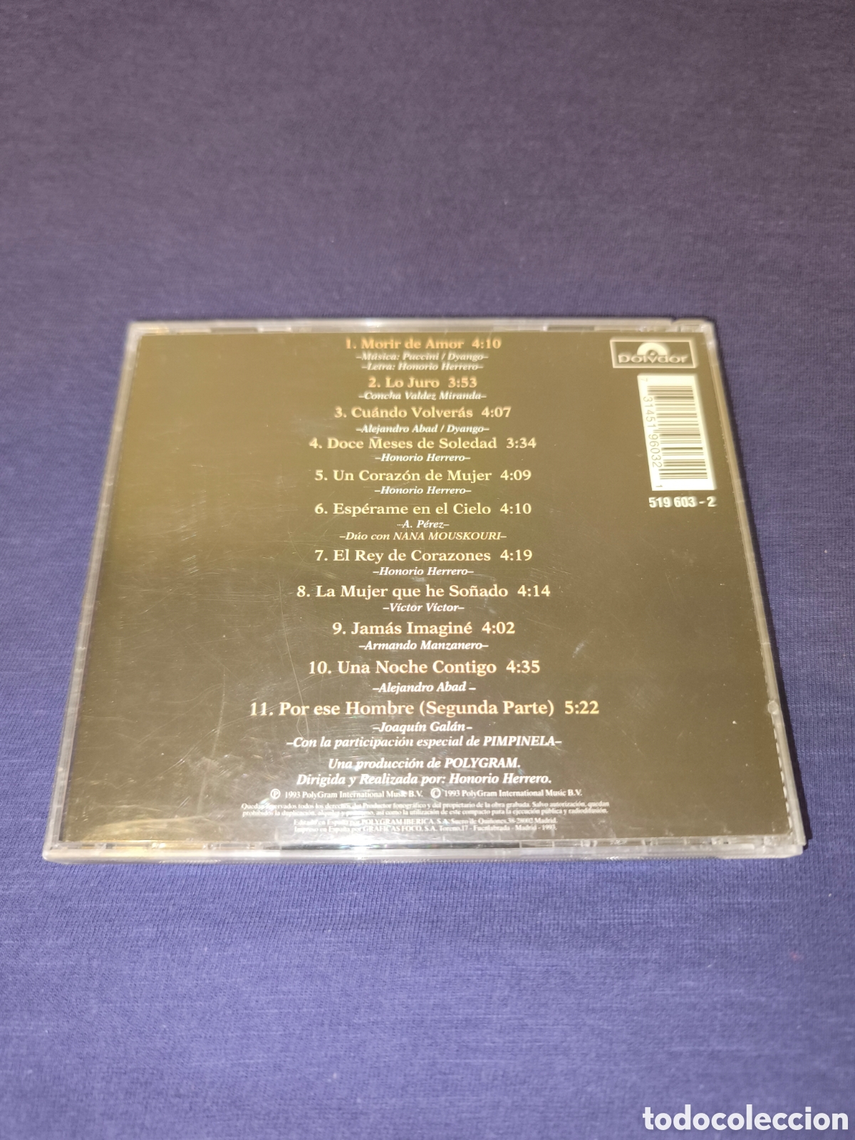 CDs de m&uacute;sica: Dyango Morir de amor - Foto 2