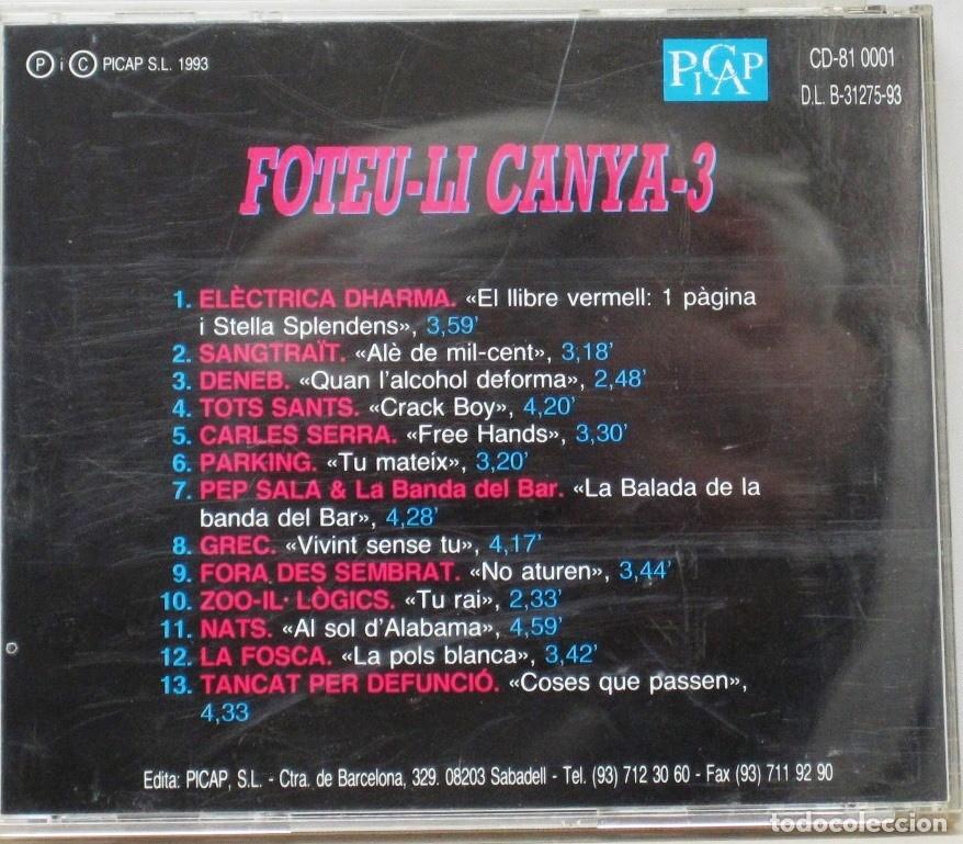 CDs de m&uacute;sica: FOTEU-LI CANYA 3 - VARIOS INTERPRETES - CD - Foto 2