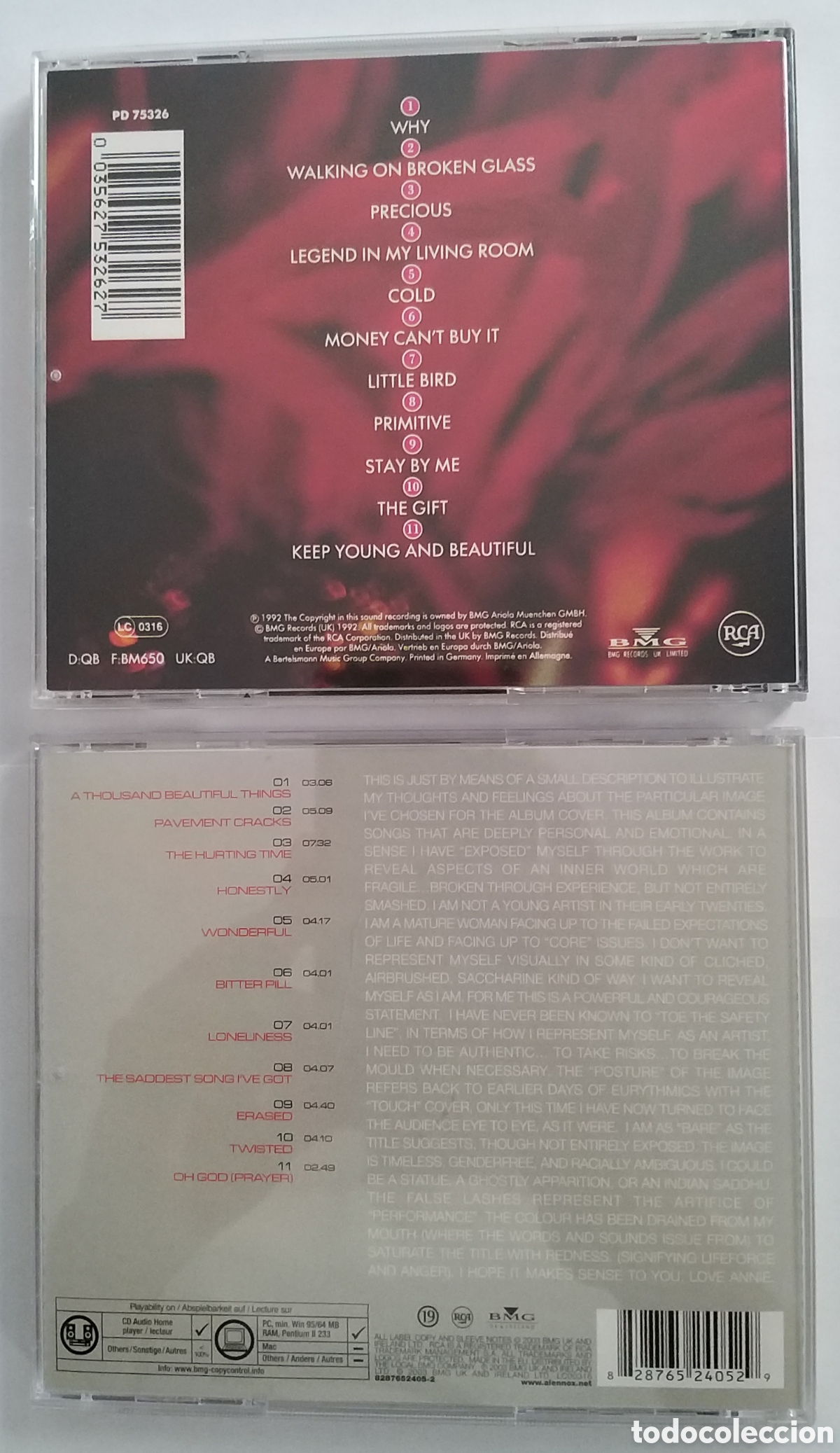 CDs de m&uacute;sica: ANNIE LENNOX - DIVA + BARE - 2 CD SET - Foto 2