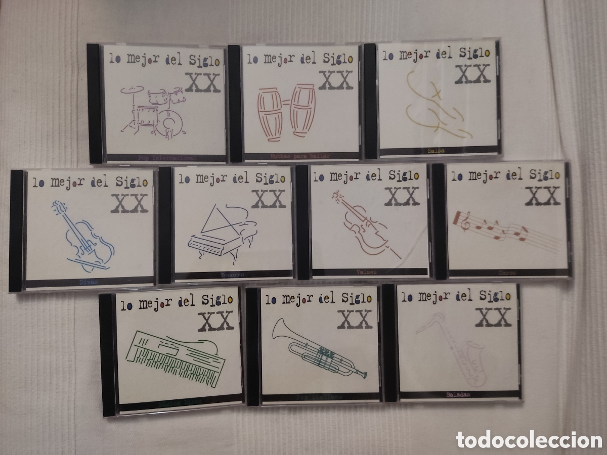 CDs de m&uacute;sica: LO MEJOR DEL SIGLO XX - colecci&oacute;n completa - 10 CDS