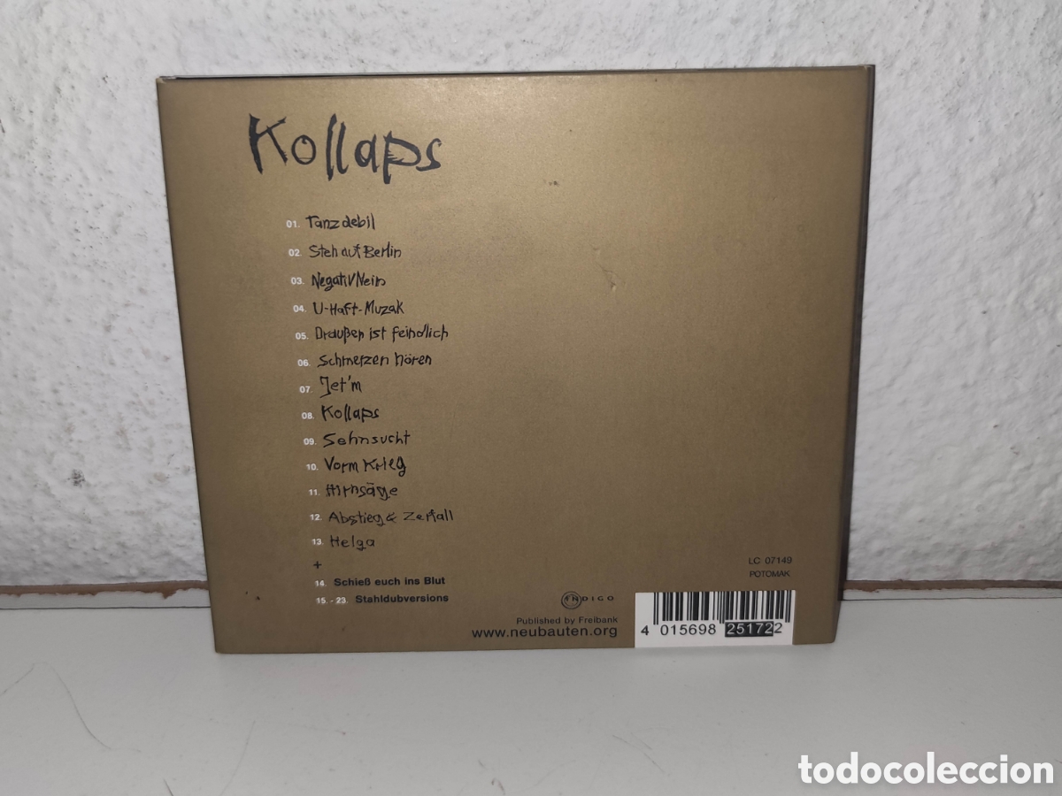 CDs de m&uacute;sica: Cd - Einst&uuml;rzende Neubauten &ndash; Kollaps - Electronic, Industrial, Experimental - Foto 2