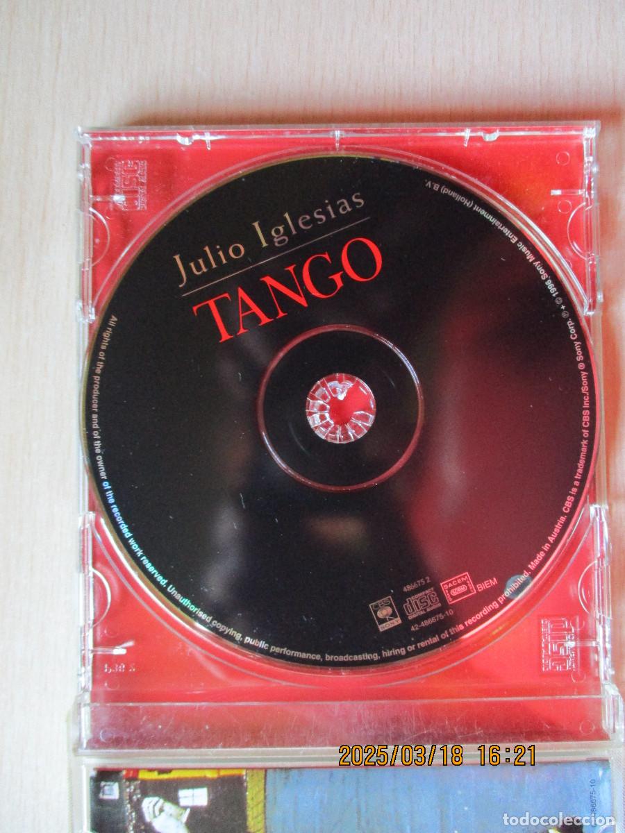 CDs de m&uacute;sica: JULIO IGLESIAS CD TANGO - Foto 2