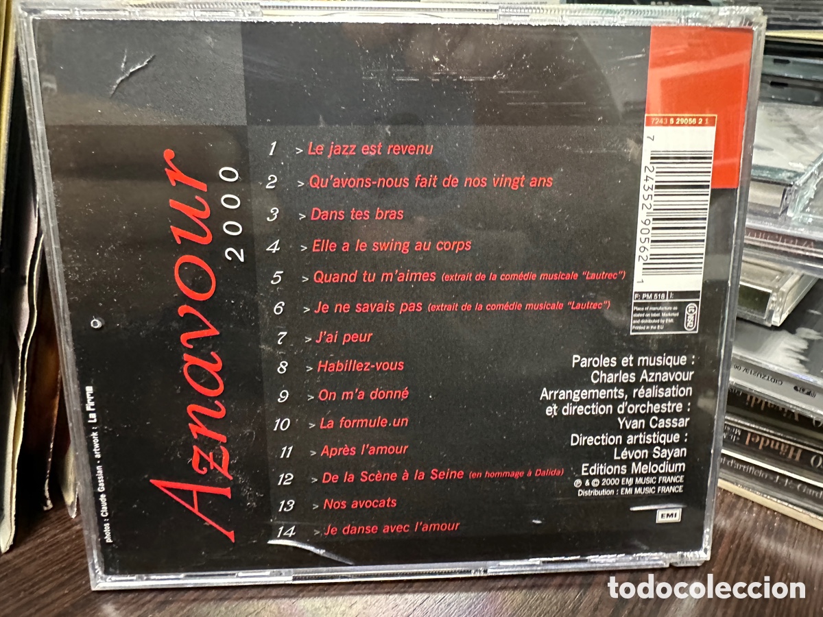 CDs de m&uacute;sica: Charles Aznavour - 2000 (CD) - Foto 2