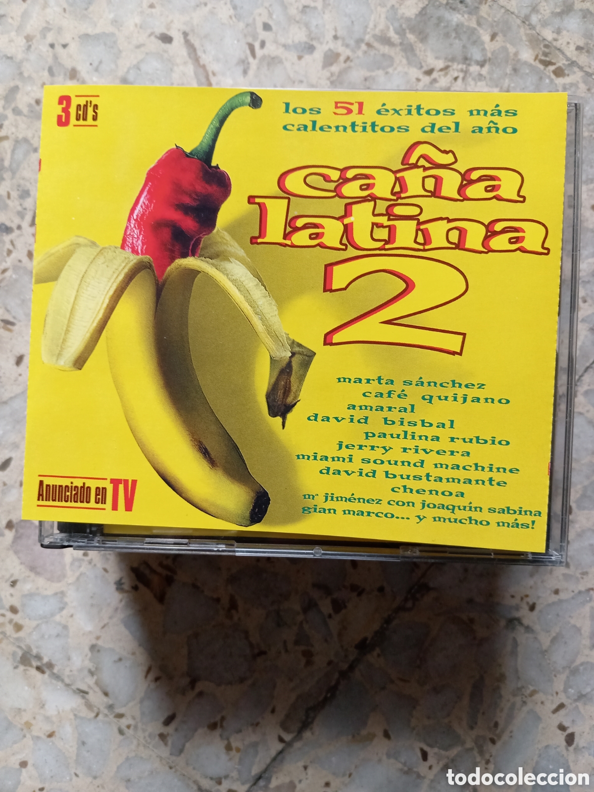 CDs de m&uacute;sica: 3 CD CA&Ntilde;A LATINA 2 2002 - Foto 1