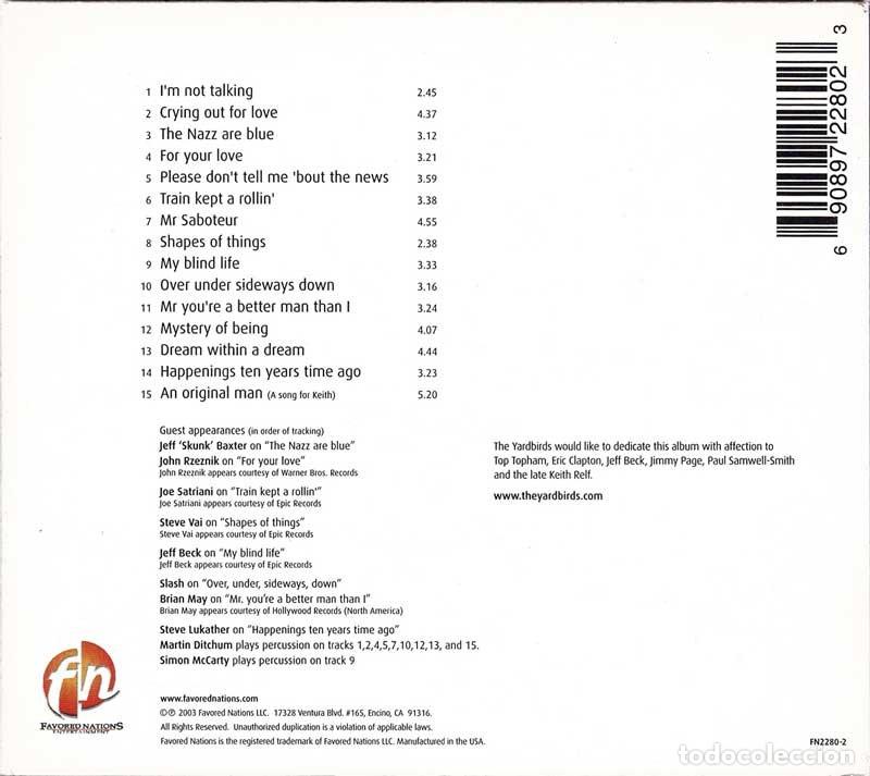 CDs de m&uacute;sica: Yardbirds - Birdland. CD - Foto 2