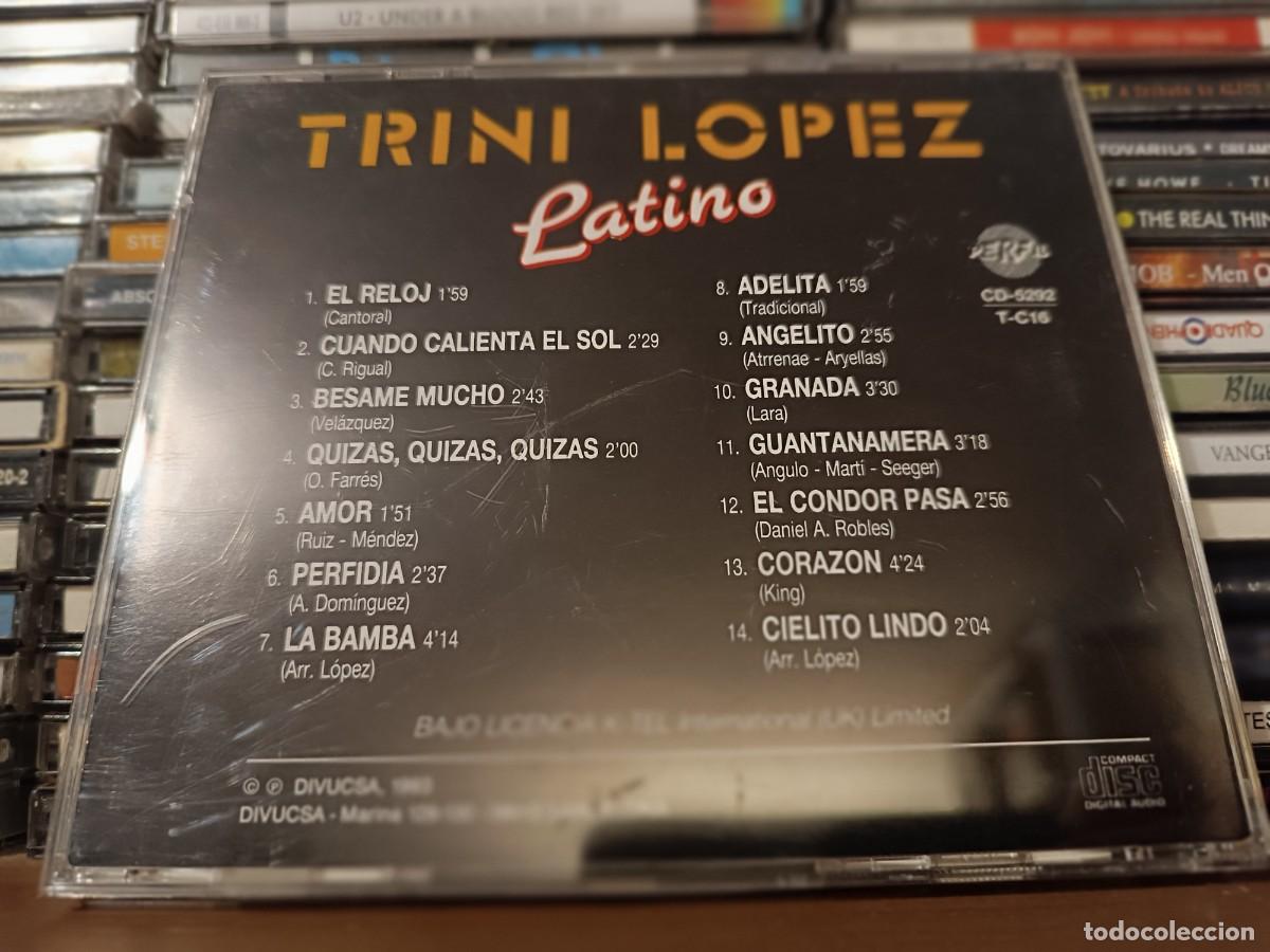 CDs de m&uacute;sica: Trini Lopez &lrm;&ndash; Latino cd Spain 1990 - Foto 2