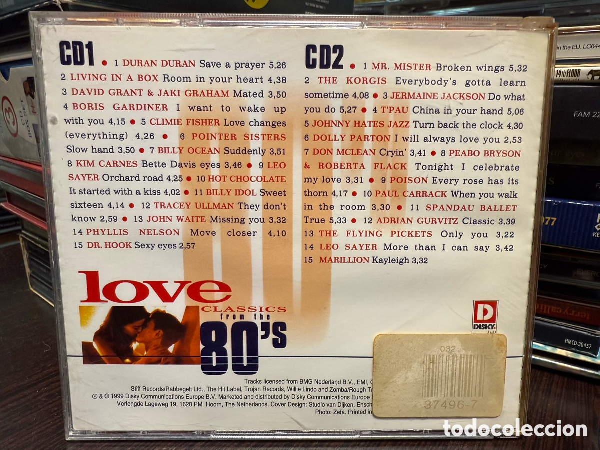 CDs de m&uacute;sica: Various - Love Classics From The 80s (2xCD) - Foto 2