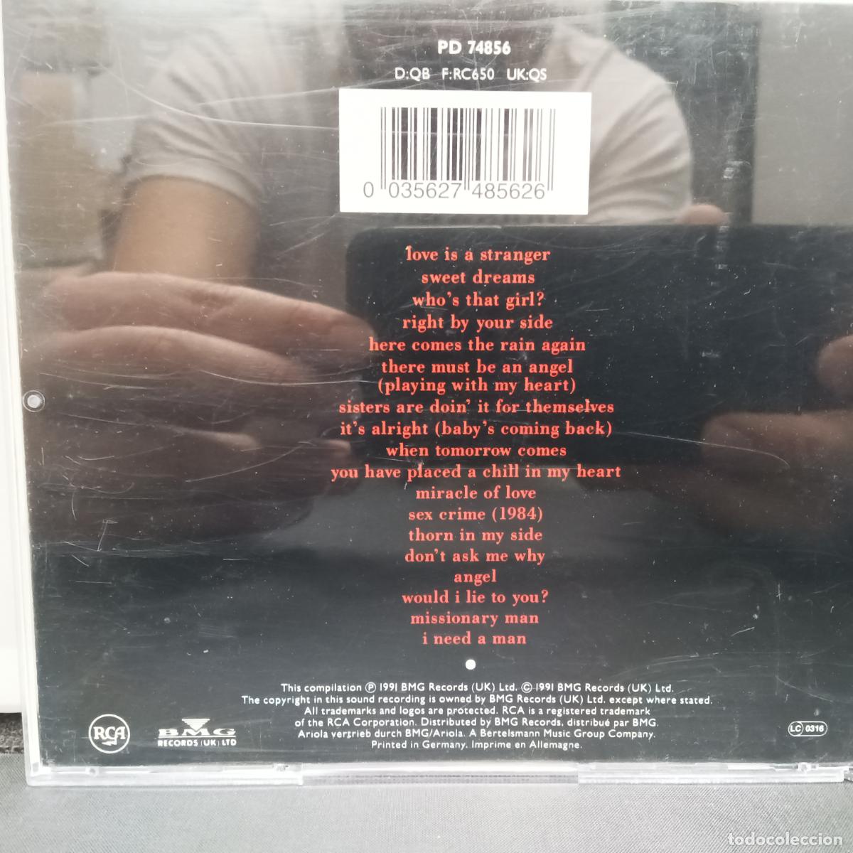 CDs de m&uacute;sica: EURYTHMICS, GREATEST HITS. CD Synth-pop - Foto 2