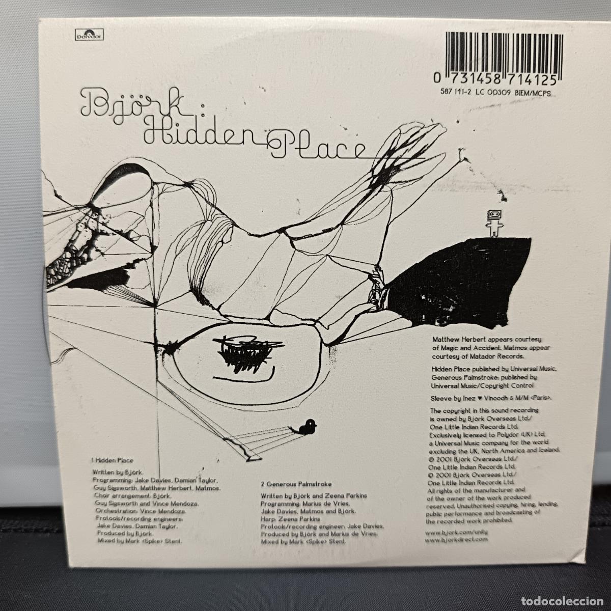 CDs de m&uacute;sica: BJORK, HIDDEN PLACE. CD SINGLE PROMO - Foto 2