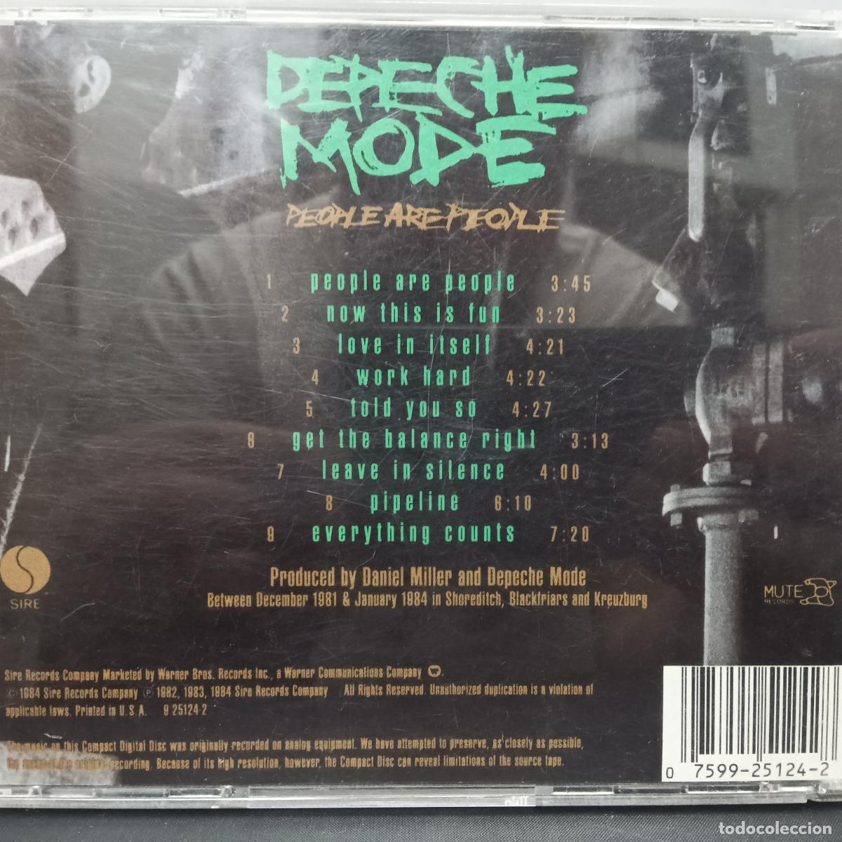 CDs de m&uacute;sica: DEPECHE MODE, PEOPLE ARE PEOPLE. CD - Foto 2