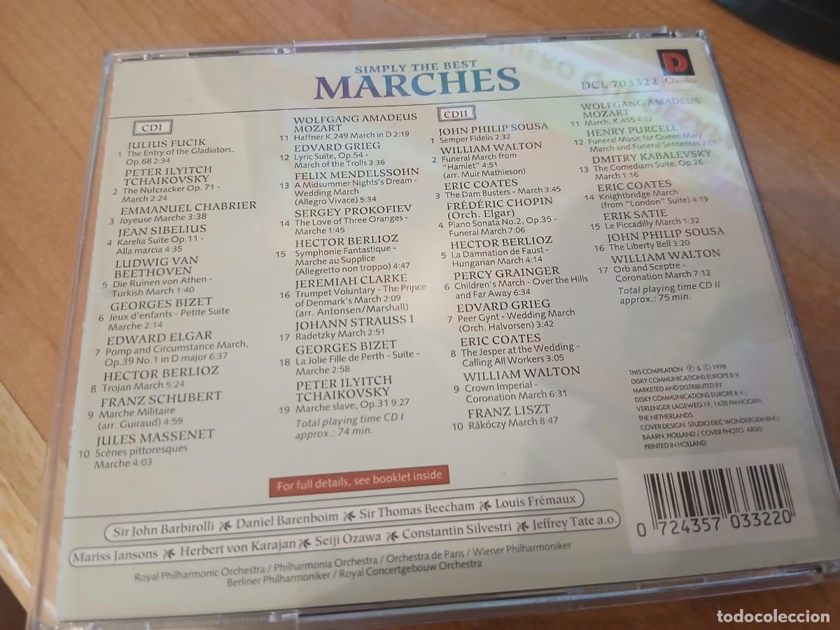 CDs de m&uacute;sica: SIMPLY THE BEST MARCHES 2 CDS - Foto 3