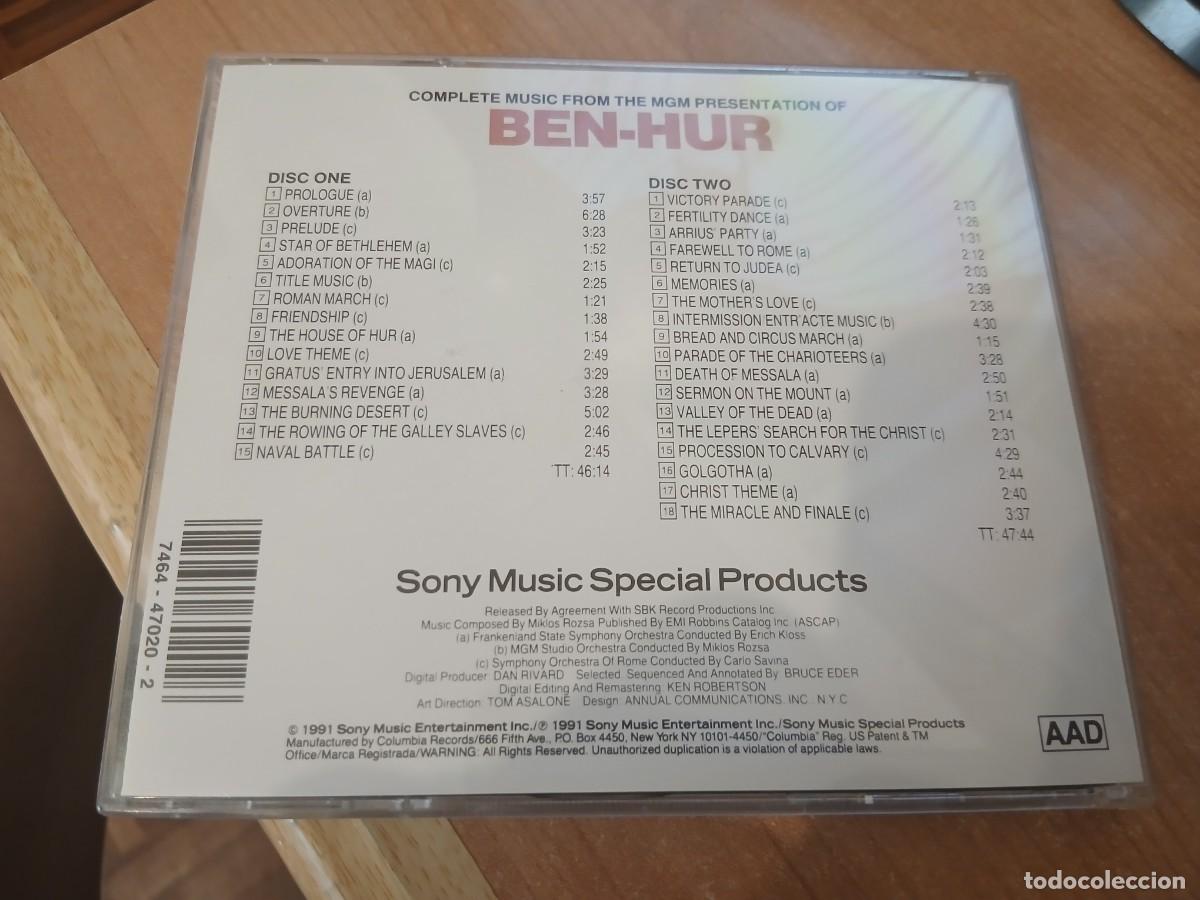 CDs de m&uacute;sica: 2 CDS SOUNDRACK BEN-HUR - Foto 3