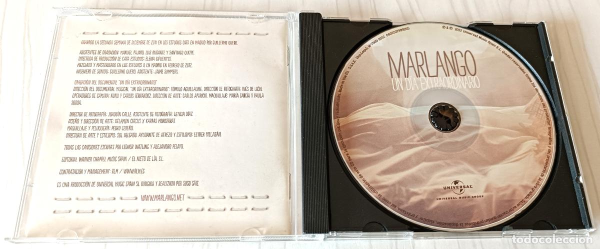 CDs de m&uacute;sica: CD MARLANGO - UN DIA EXTRAORDINARIO UNIVERSAL - 2012 - Foto 2