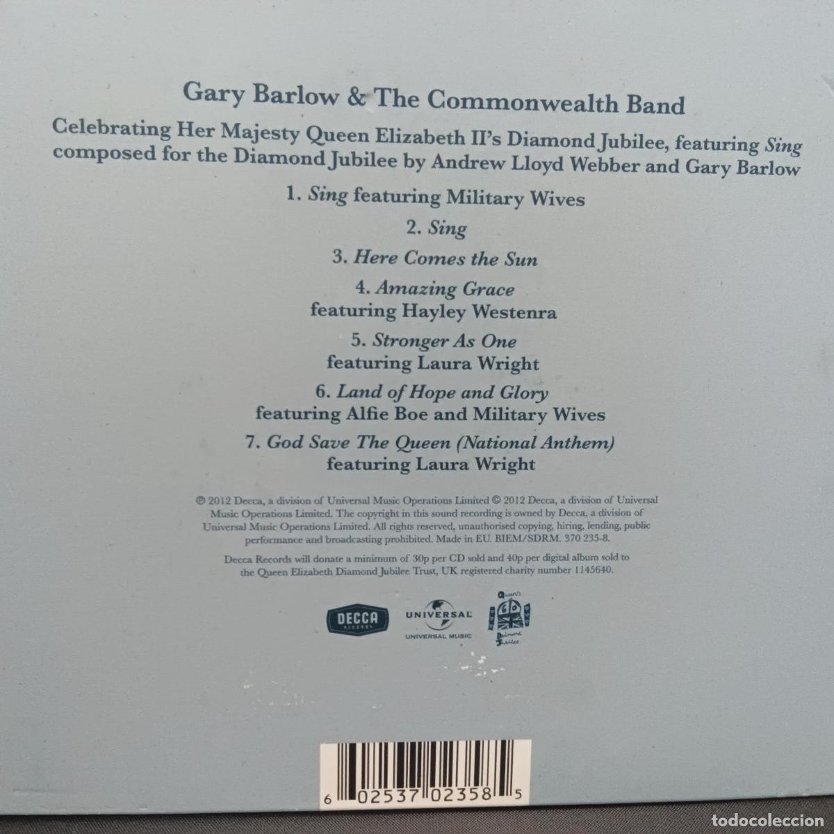 CDs de m&uacute;sica: Gary Barlow & The Commonwealth Band &ndash; Sing, CD - Foto 2